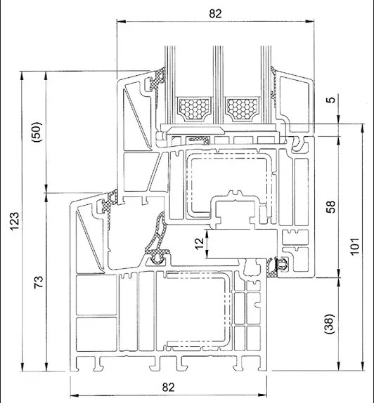 Termopane Salamander Bluevolution 82